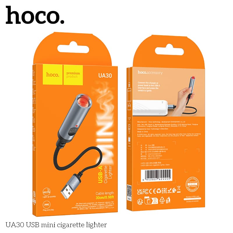 Hoco UA30 USB Mini Lighter view 3