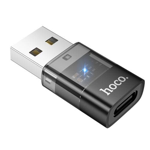 Hoco UA36C USB Male To USB C Female OTG Transparent Adapter