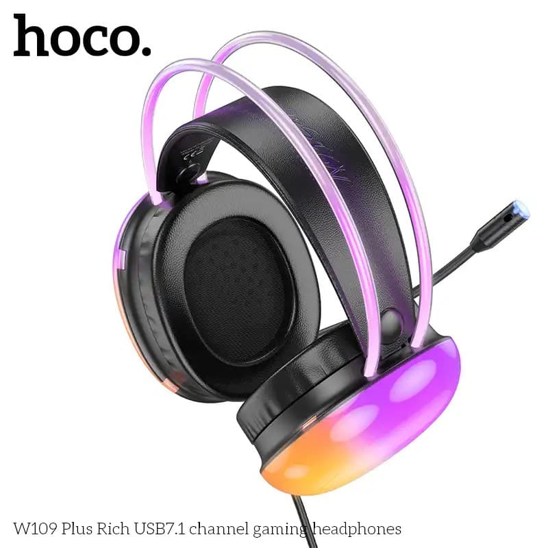 Hoco W109 Plus 7.1 Surround Sound Gamingg Headphone view 3
