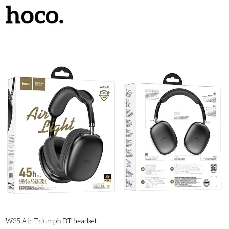 Hoco W35 Air Wireless Bluetooth Headphone view 4