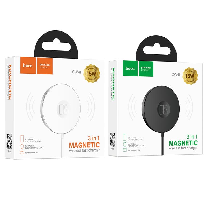 Hoco Wireless Charger CW41 Delight 15W Magnetic view 3
