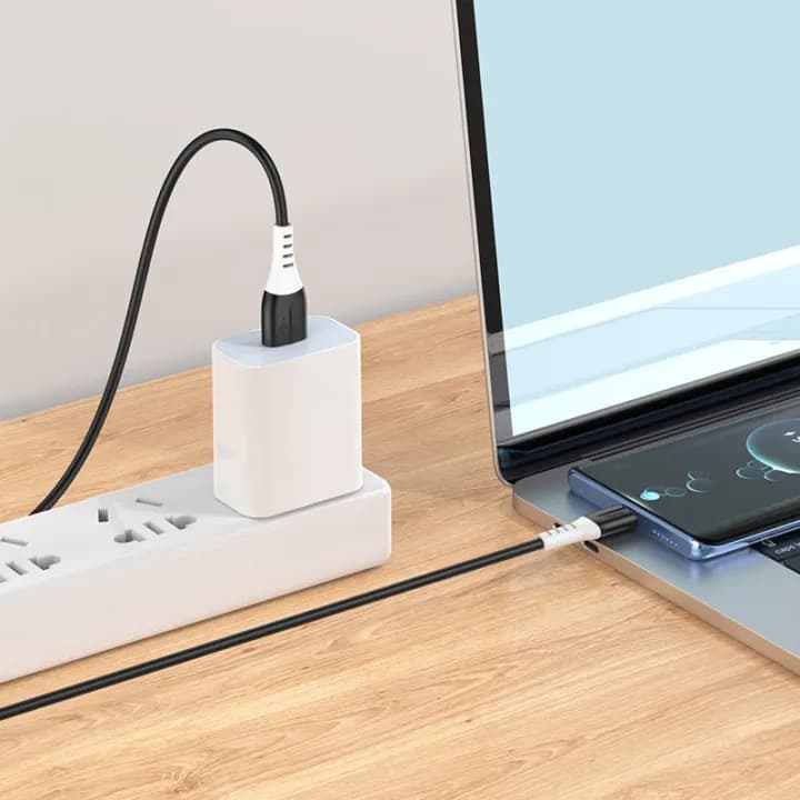 Hoco X82 1M Bendproof Soft USB to Type C Cable With Fast Charging And Data Transfer Support view 3