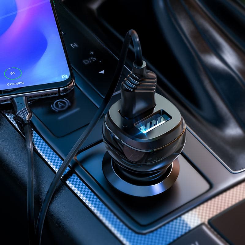 Hoco Z40 Superior Dual Port Car Charger view 3