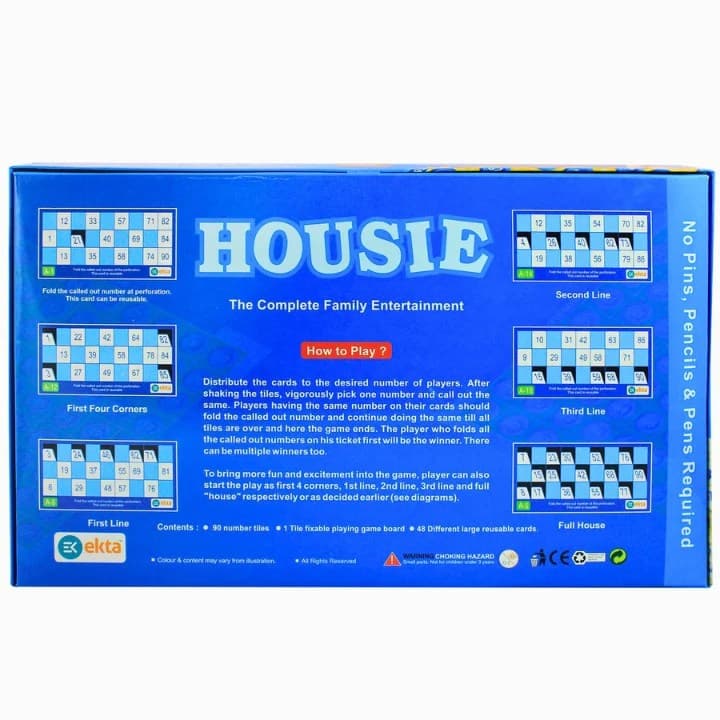 Housie Deluxe Family Board Game view 4
