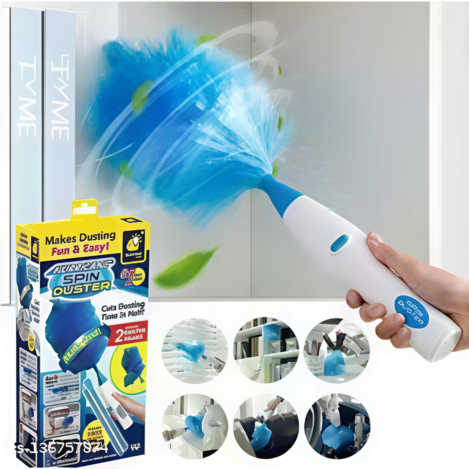 Hurricane Spin Duster Motorized Dust Wand