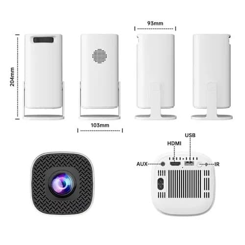 HY300 Gaming Gaming Projector 2.4G Wireless Android Smart Projector For Home Entertainment And Gaming view 3