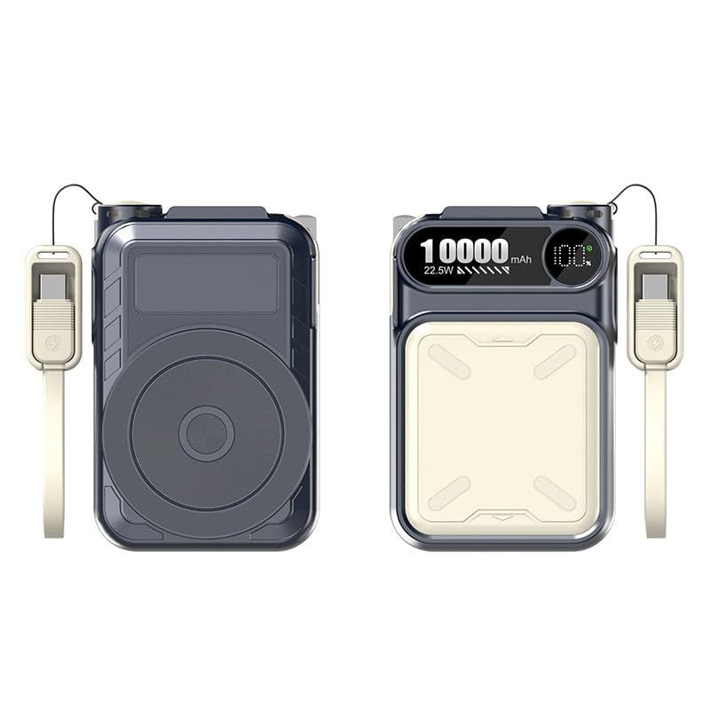 Inotek TEK-290 10000mAh Magnetic Wireless Powebank With Built-in USB-C Cable & 22.5W PD Fast Charging view 4