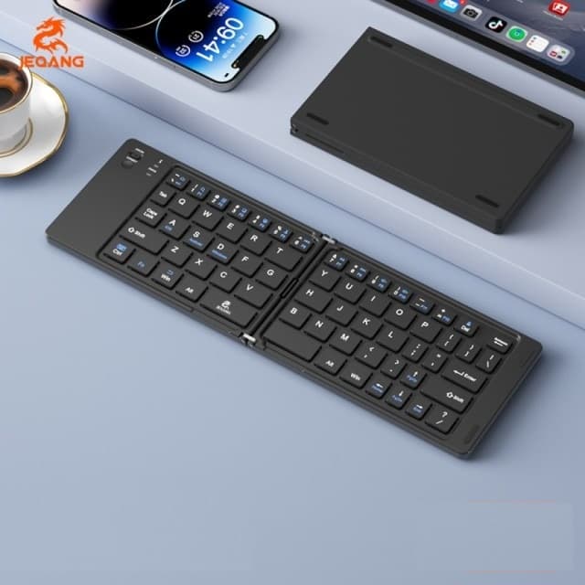 JEQANG JB-829 Wireless Folding Keyboard BT Rechargeable view 2