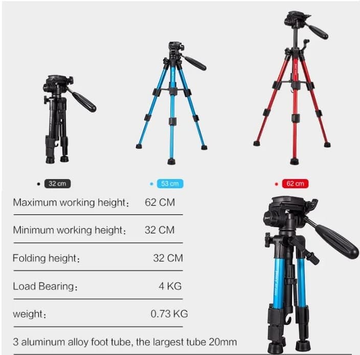 Jmary KP 2203 Professional Tripod view 3