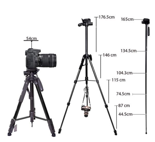 JMARY KP 2264 DSLR Camera Video Photo Tripod view 2