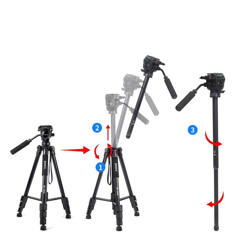 Jmary KP 2599 Professional Aluminum Tripodfor DSLR Camera