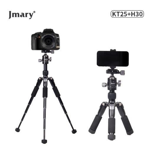 Jmary KT25+H30 Portable Desktop Aluminum Tripod