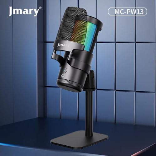 Jmary MC PW13 Wired Podcasting Gaming Streaming Desktop USB Microphone