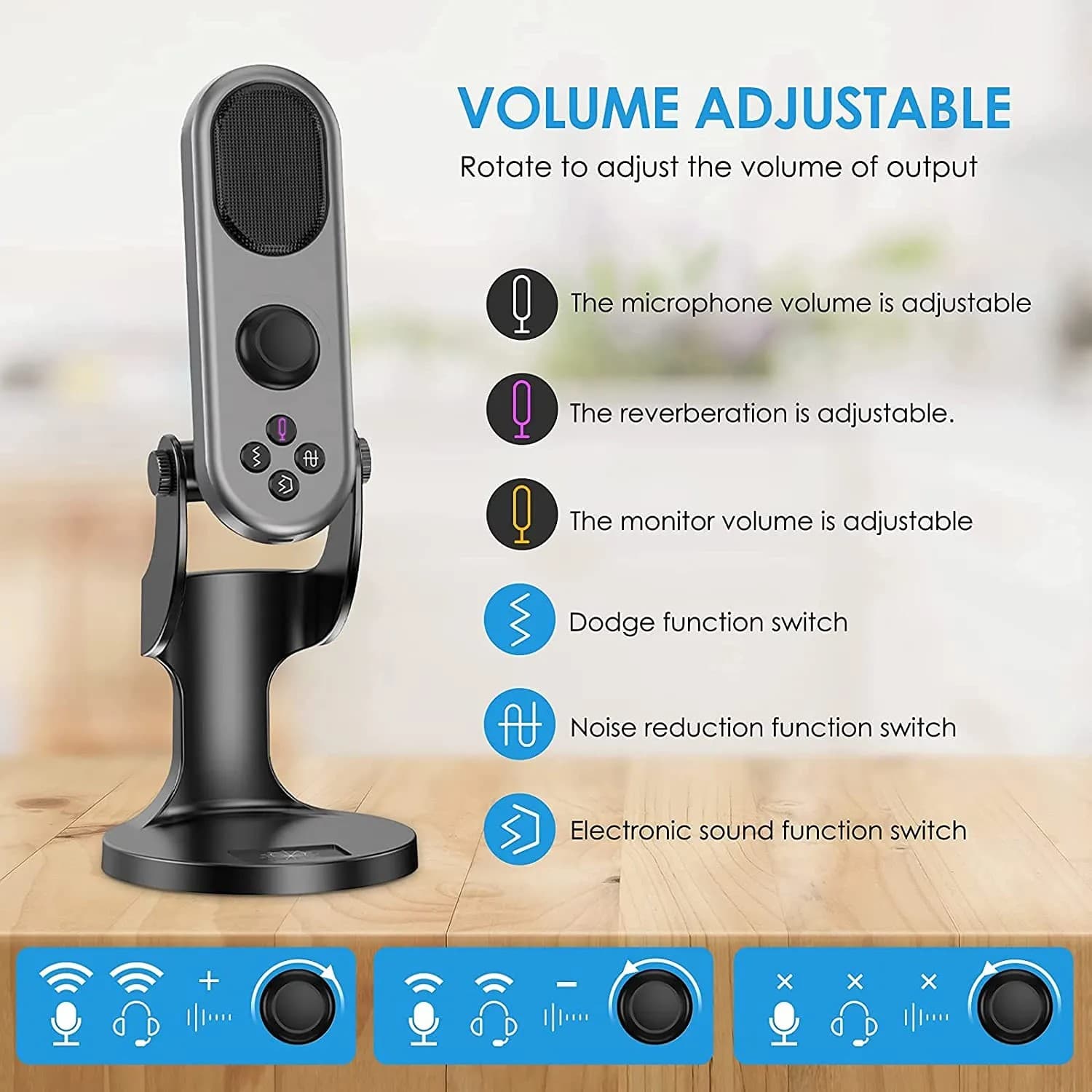 Jmary MC PW7 Professional USB Microphone With Noise Reduction view 3