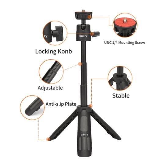 Jmary MT19 Mini Mobile Stand Selfie Stick Tripod view 2