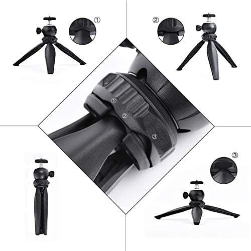 JMARY MT20 Table Top Mini Portable Foldable Tripod Stand view 2