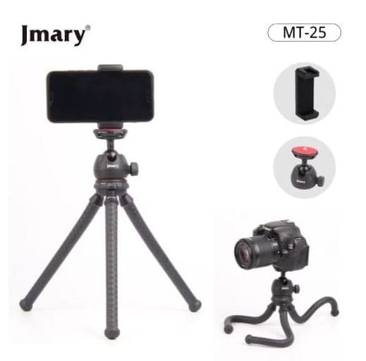 Jmary MT25 Flexible Tripod For Mobile And DSLR Cameras