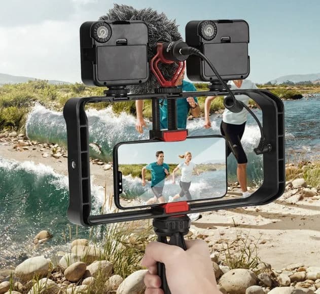 Jmary MT33 Video Cage Rig Tripod Kit Handle
