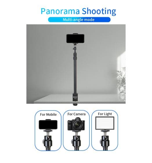Jmary MT49 C Clamp Desk Mount Light Stand For Camera Ring Light Streaming Photo Video Shooting view 3