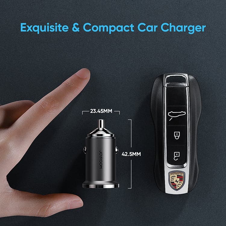 JOYROOM CA35 20W Mini Dual Port Ring‑Pull Fast Car Charger (PD + QC 3.0) view 3