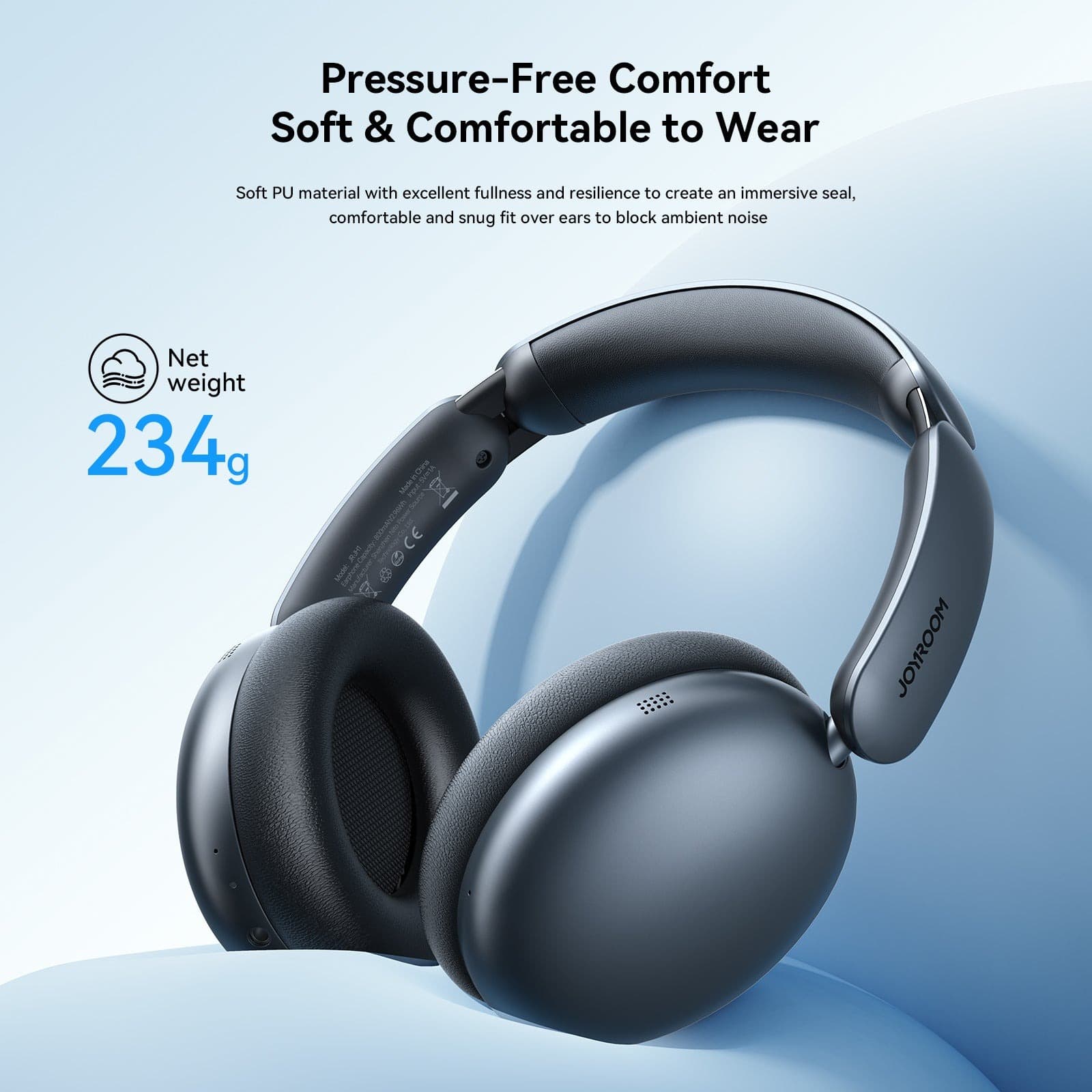 Joyroom JR-JH1 Hybrid ANC Wireless Bluetooth Headphone view 3