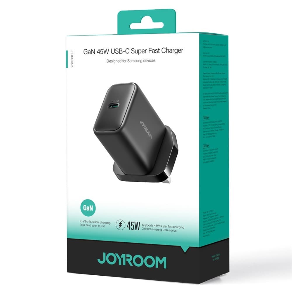 Joyroom JR TCG13 45 Watt GaN Fast Charger USB-C view 5