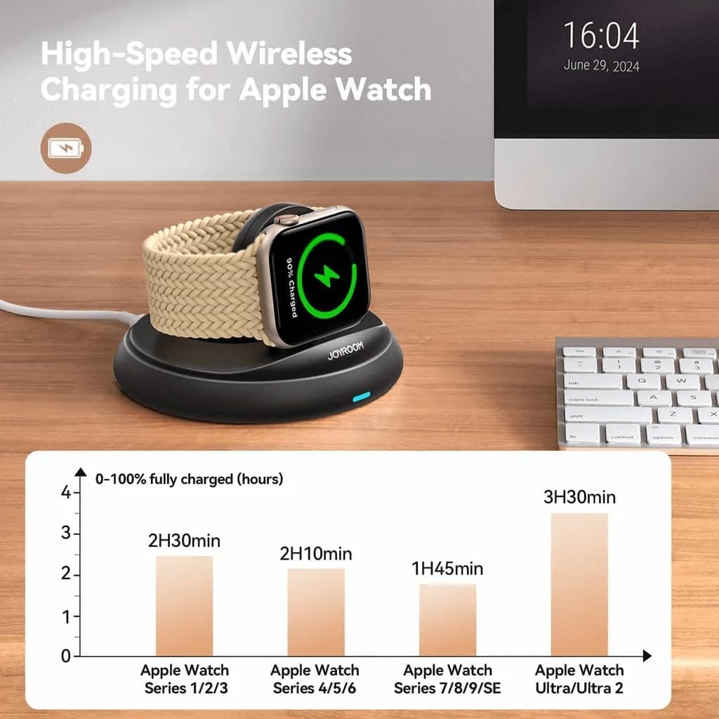 Joyroom JR-W12 Foldable Wireless Watch Charger view 2