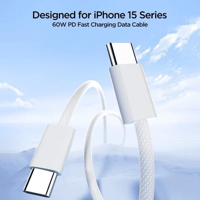 Joyroom S-A45 Ben Series Braided 60 W Fast Charging Data Cable Type-C To Type-C 1M view 4