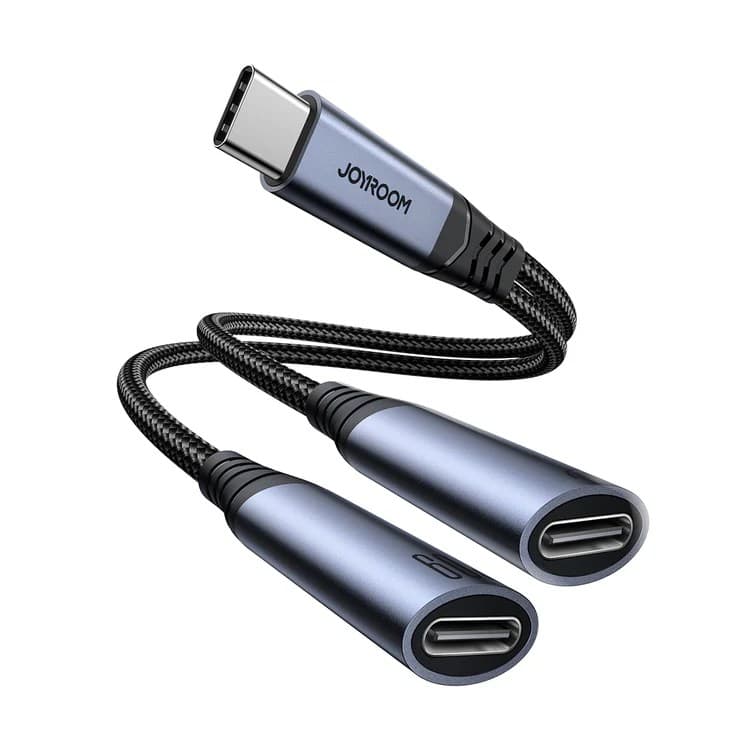 Joyroom SY C03 Audio Transfer Series 2 In 1 Audio Adapter Type-C To Dual Type-C