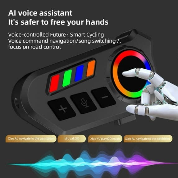K06A Motorcycle Helmet Bluetooth Headset With Mic view 3