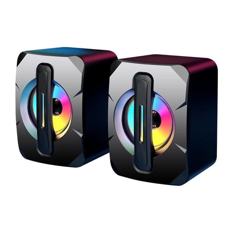 K2053 Desktop Computer Luminous Mini Wired USB Speaker