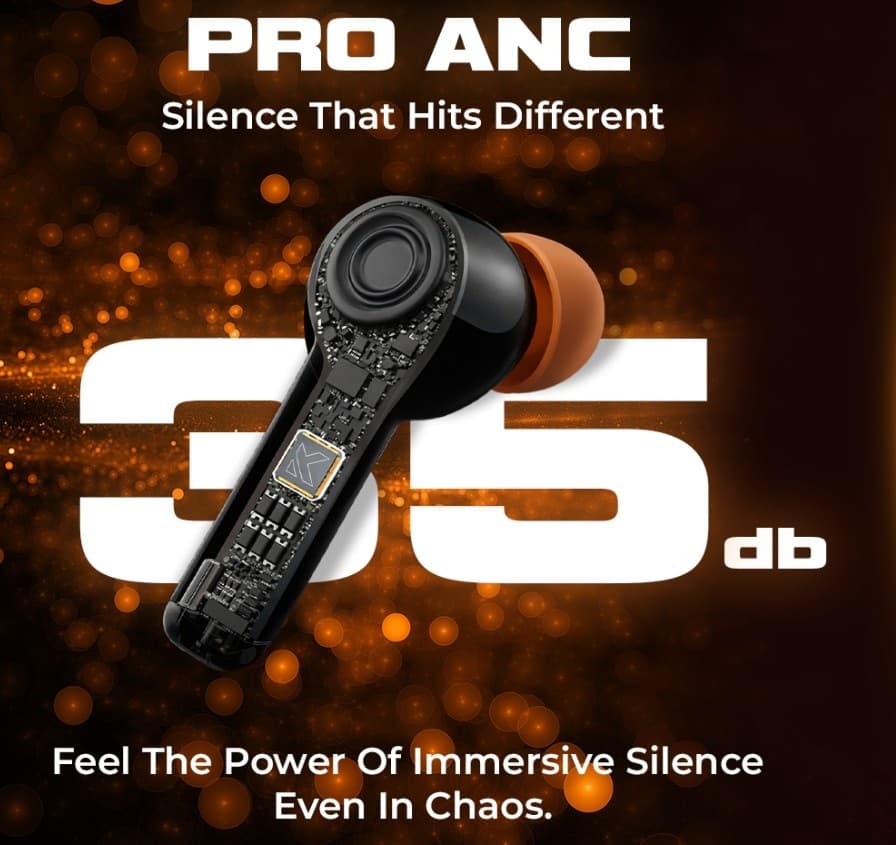 Kick Aeropods 777 GT True Wireless Earbuds With 35dB Pro ANC 13mm Drivers & App Support view 5