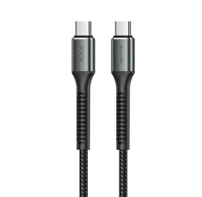 Kick Spark AeroLink 100W C-C Nylon Braided Cable