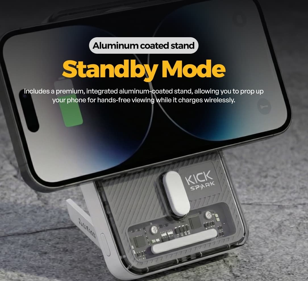 Kick Spark AeroSync 10000 Mah Wireless PowerBank view 4