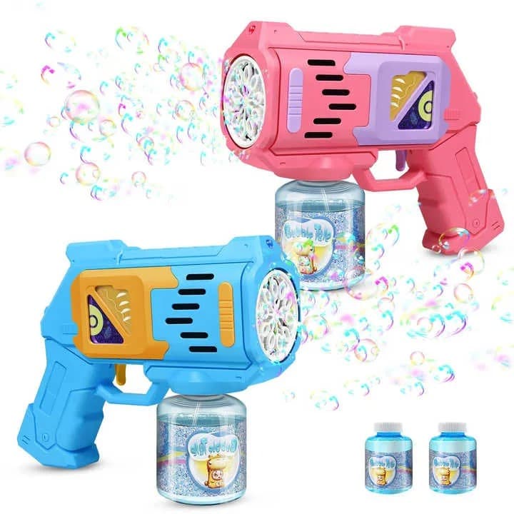 Kids Bubble Gun Toy Fun Bubble Blower Gun For Outdoor Play, Parties & Everyday Entertainment