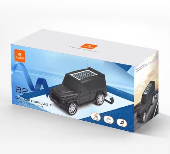 Kisonli B2 Portable Cool Car Solar Charging Bluetooth Speaker With Flashlight view 3