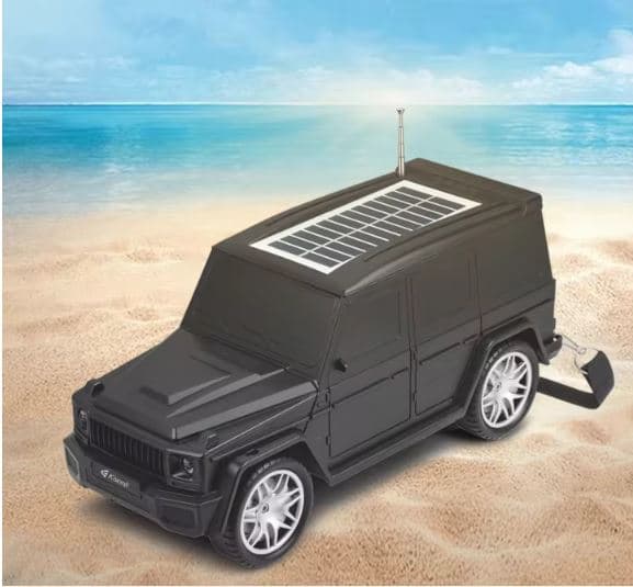 Kisonli B2 Portable Cool Car Solar Charging Bluetooth Speaker With Flashlight