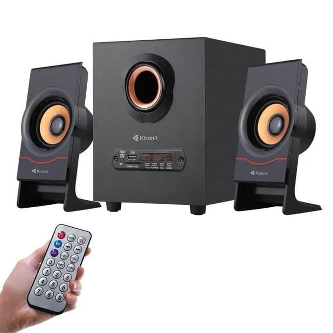 Kisonli C80 Wired Bluetooth Subwoofer Speaker With Bass And Remote Control