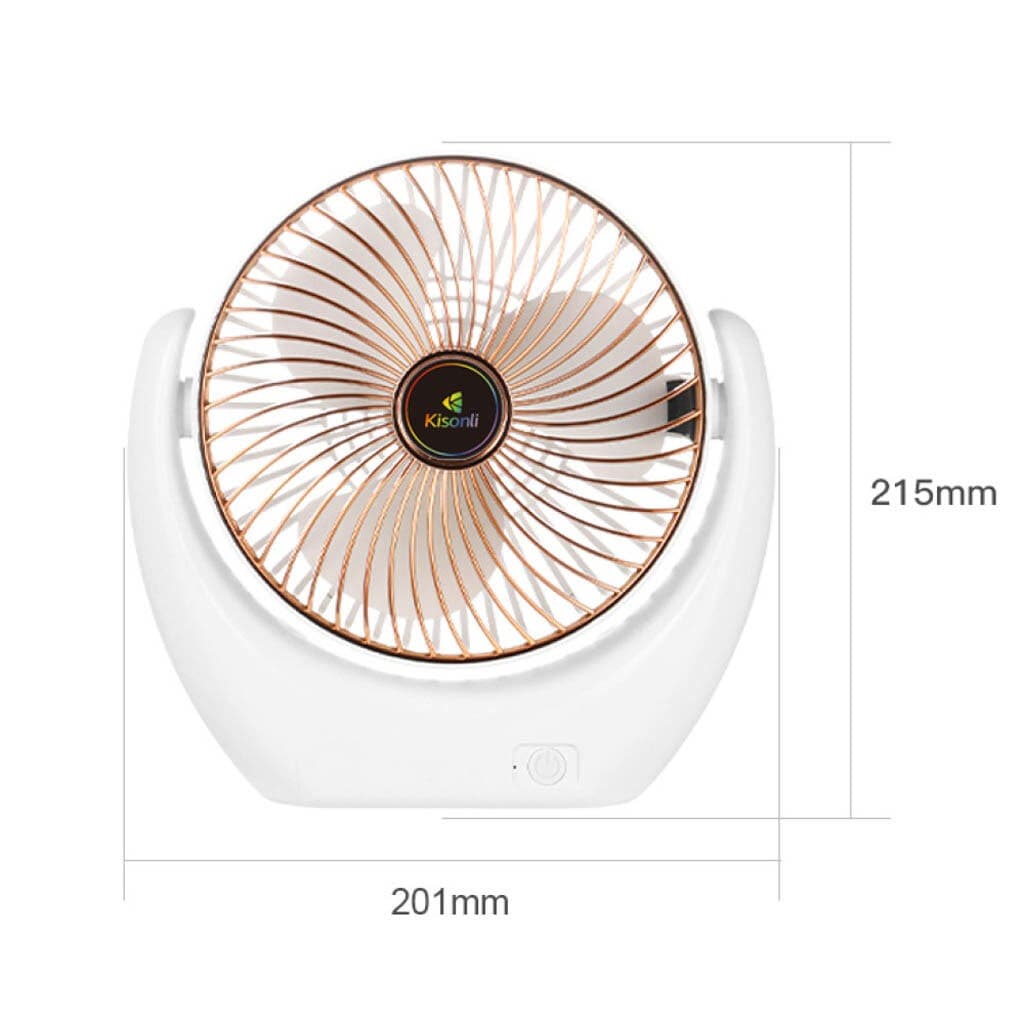 Kisonli F105 Portable Desktop Fan With Rechargeable Battery view 3