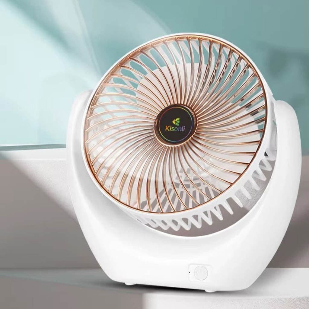 Kisonli F105 Portable Desktop Fan With Rechargeable Battery
