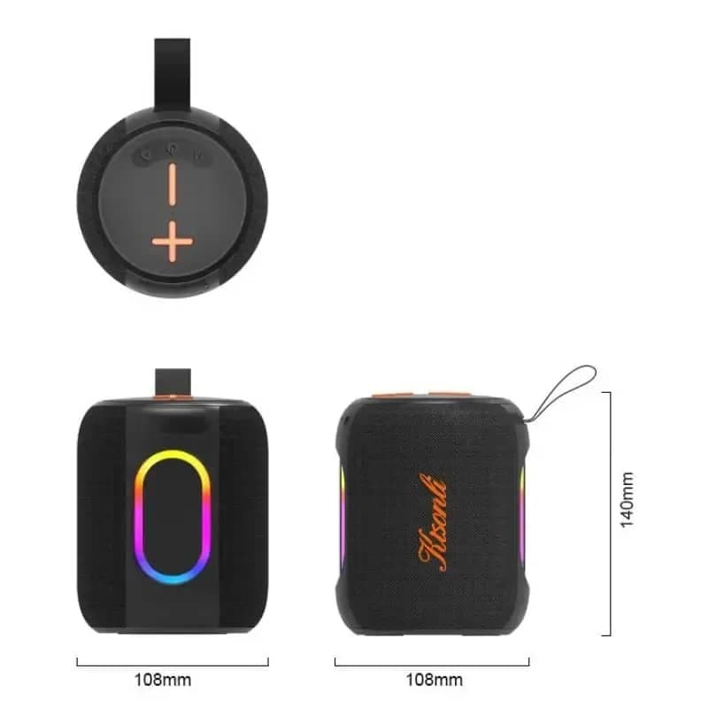 KISONLI K27 Bluetooth Speaker 5.4 Portable RGB Light TWS Type-C Charging view 6