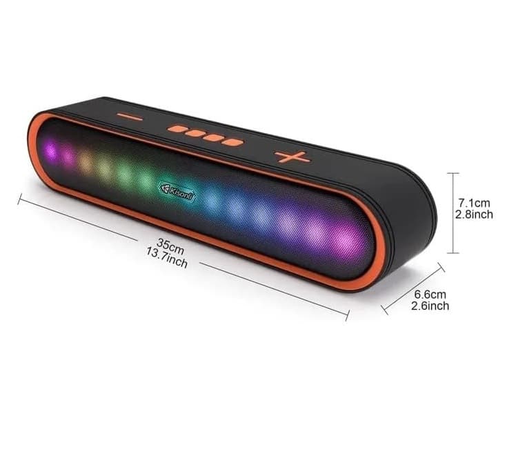 Kisonli LED 915 Bluetooth Soundbar With RGB Lighting And Stereo Music view 2