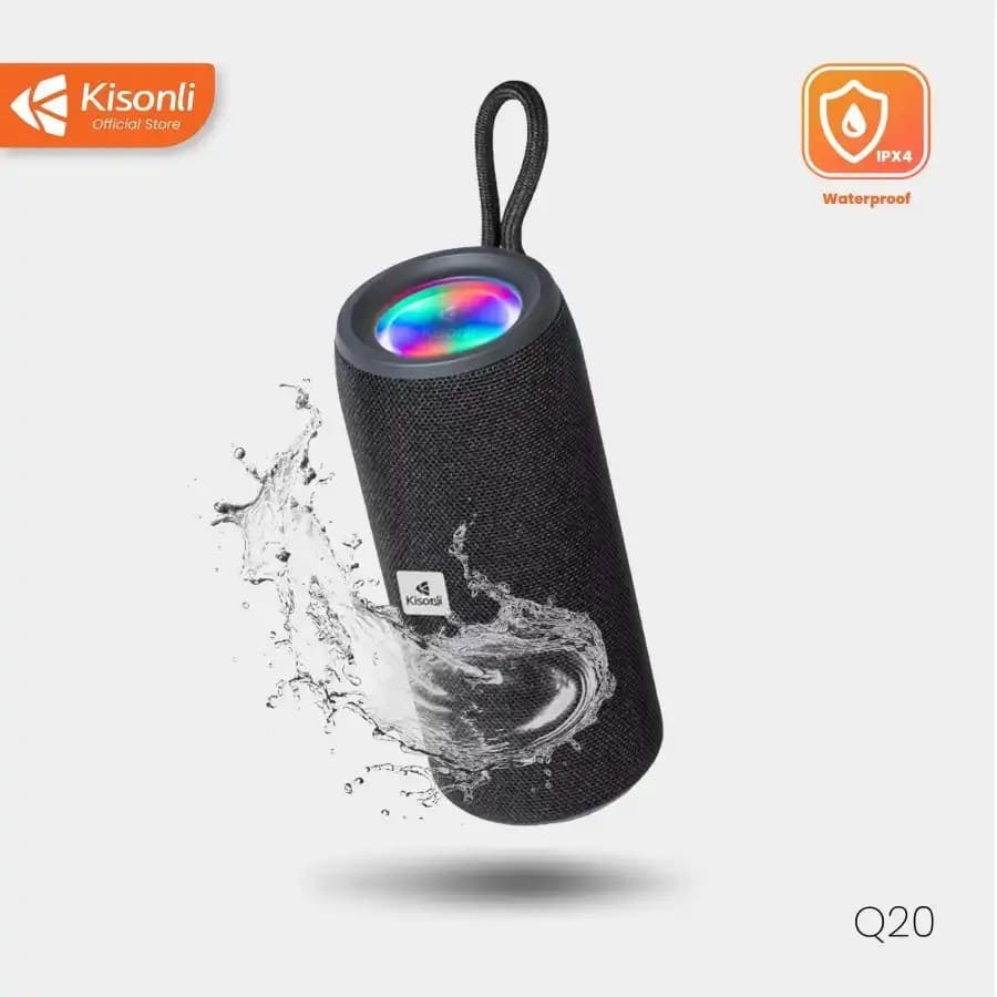 KISONLI Q20 Wireless Bluetooth Speaker Waterproof IPX4