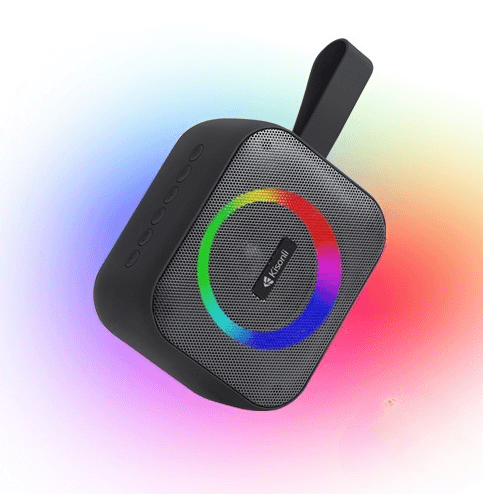 Kisonli S12 Bluetooth Speaker With RGB Light Portable Wireless Speaker AUX/TF Card/U Disk/USB