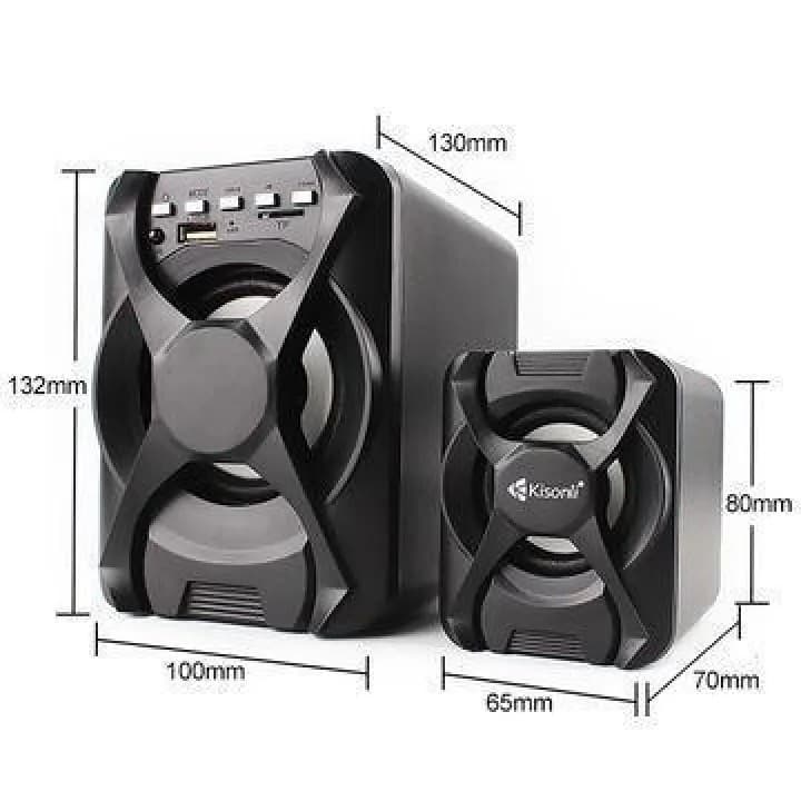 Kisonli U2500BT Moble Wireless Speaker With TF Card USB Aux Remote view 3