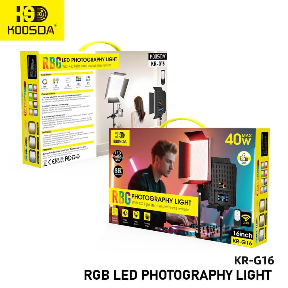KOOSDA KR-G16 16 Inch RGB-Fill Light view 4