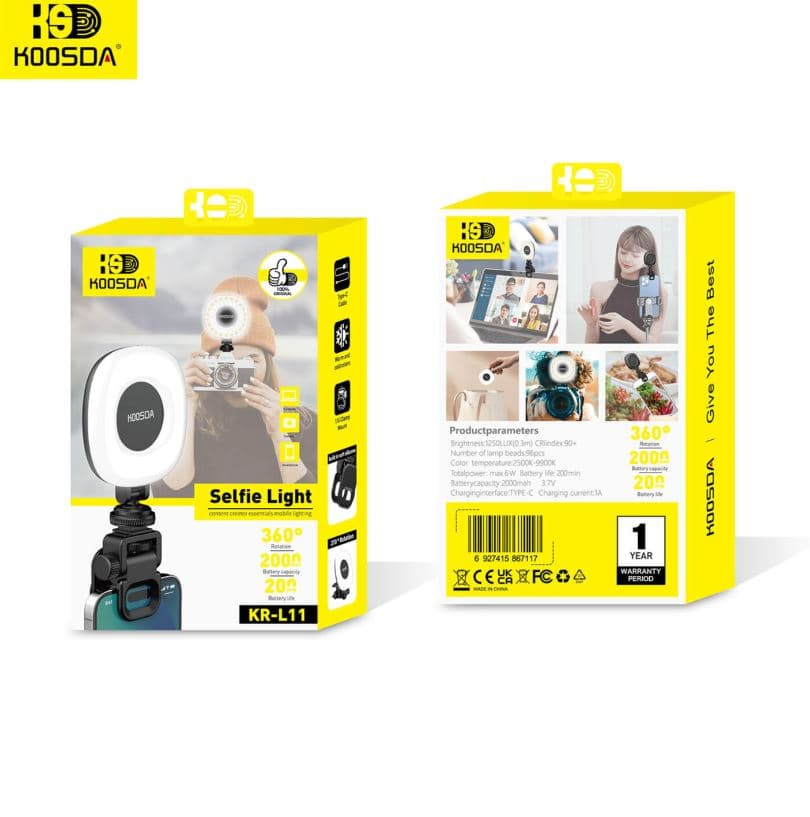Koosda KR L11 Rechargeable Led Selfie Fill Light view 3