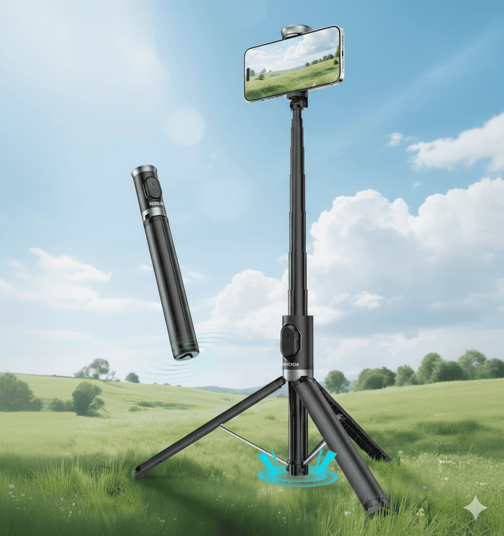 KOOSDA KS-L22 Auto Pop Open Tripod Selfie Stick