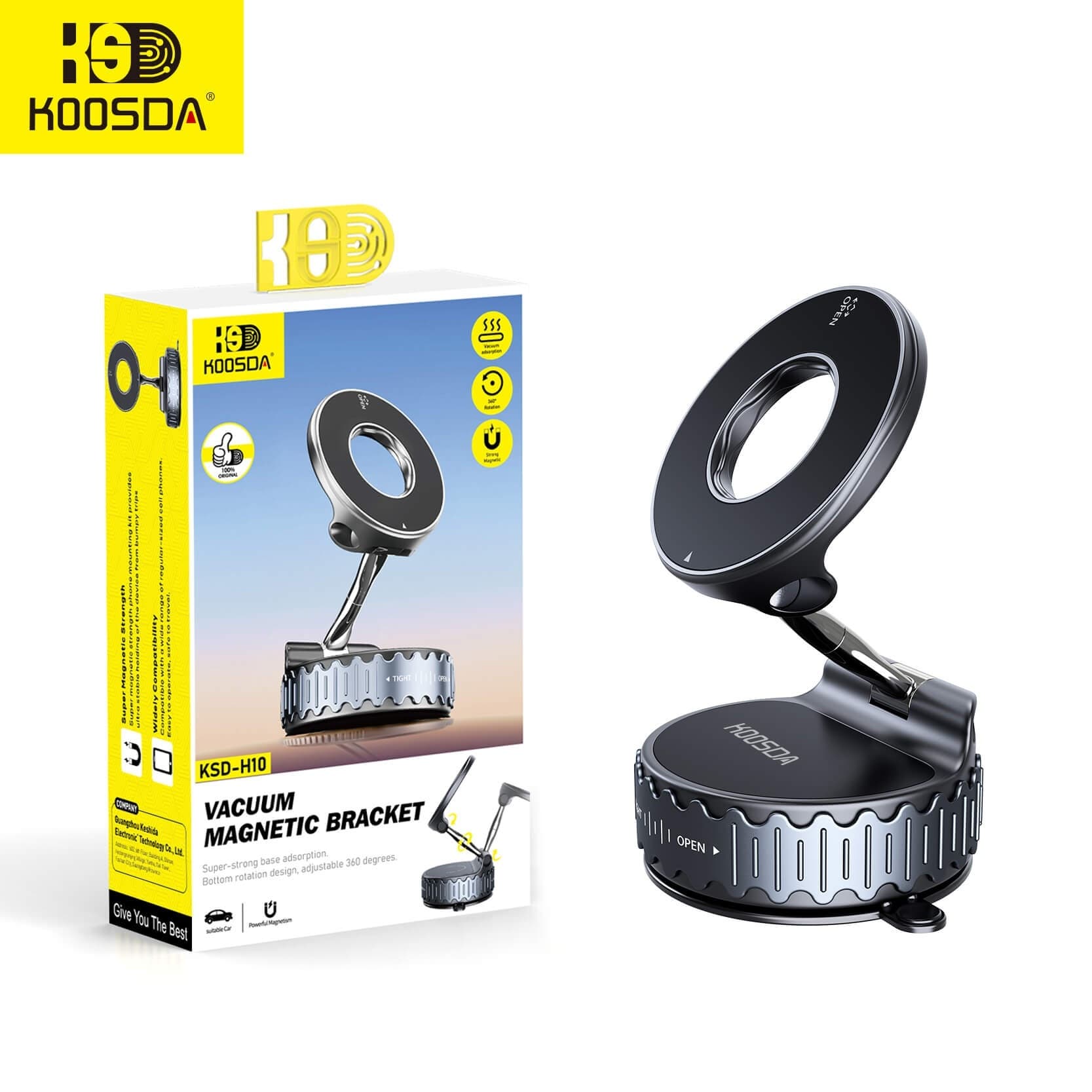 Koosda KSD H10 Multi Directional Rotating Magnetic Phone Holder