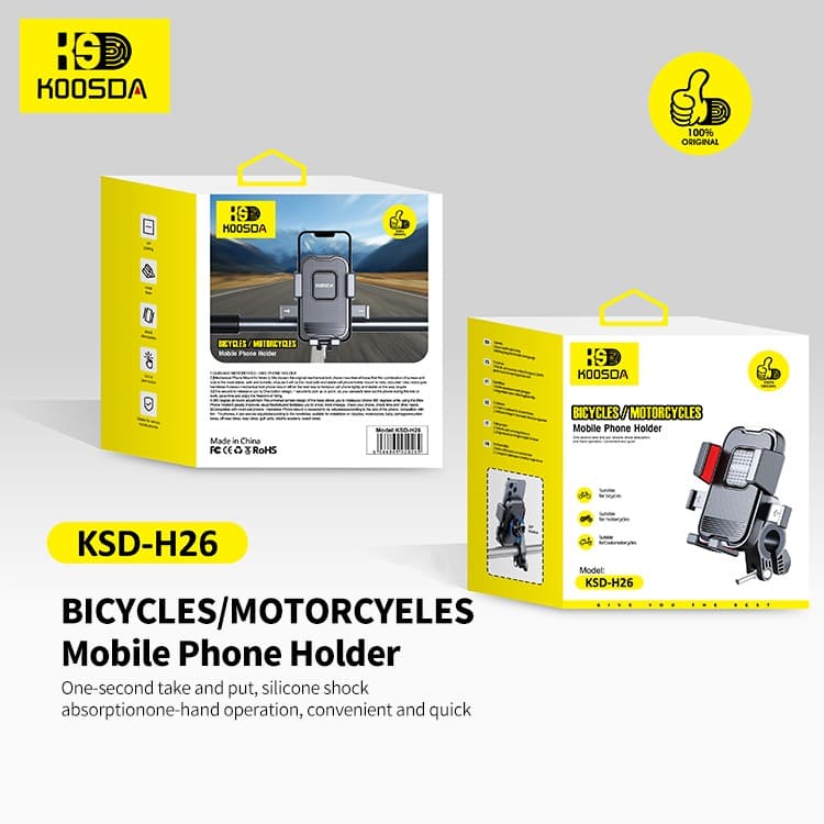 KOOSDA KSD H26 Universal Bicycle & Motorcycle Mobile Phone Holder view 5